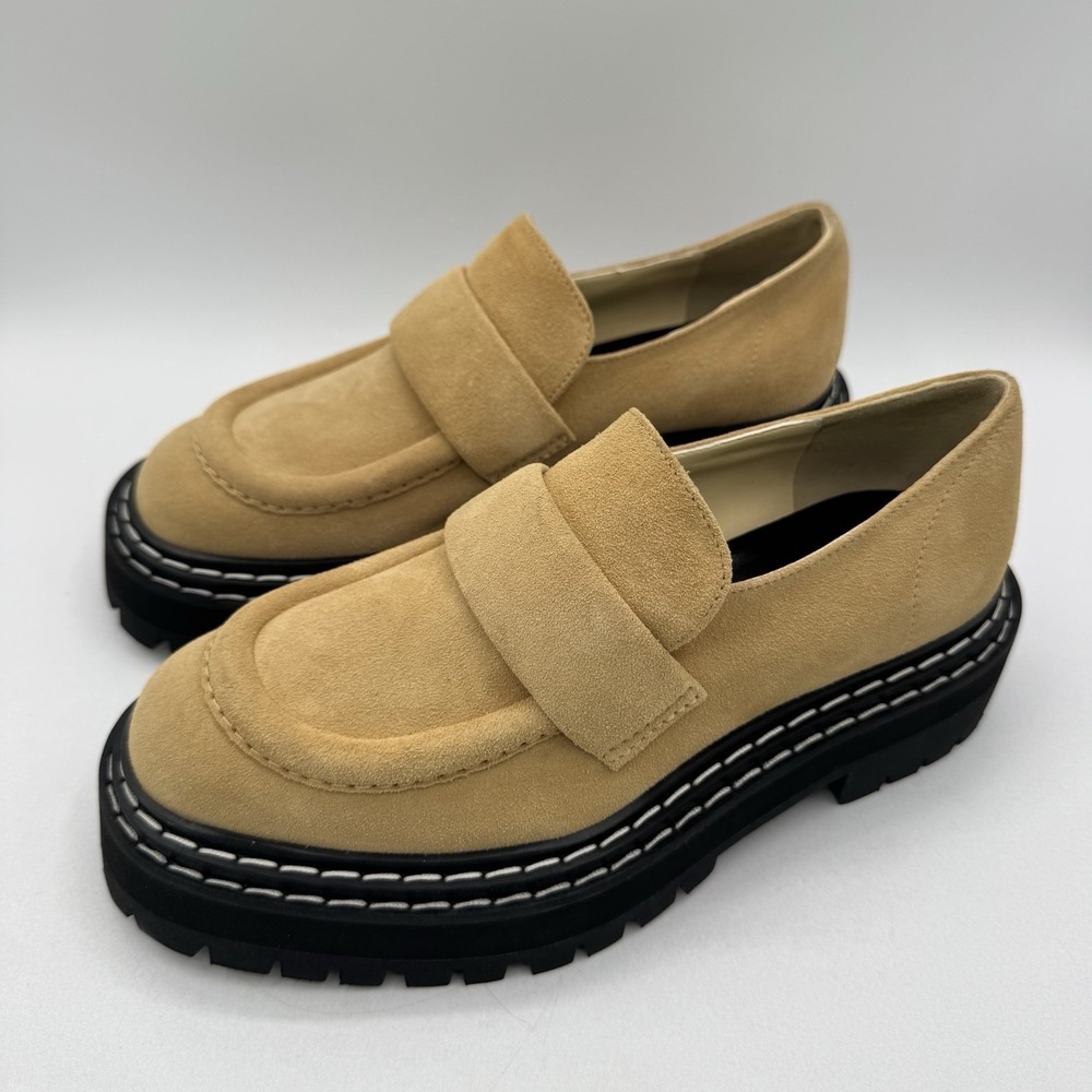Proenza Schouler Sucal Lugsole Loafer Women's Size 8 IT 38 Dark Beige Tan
